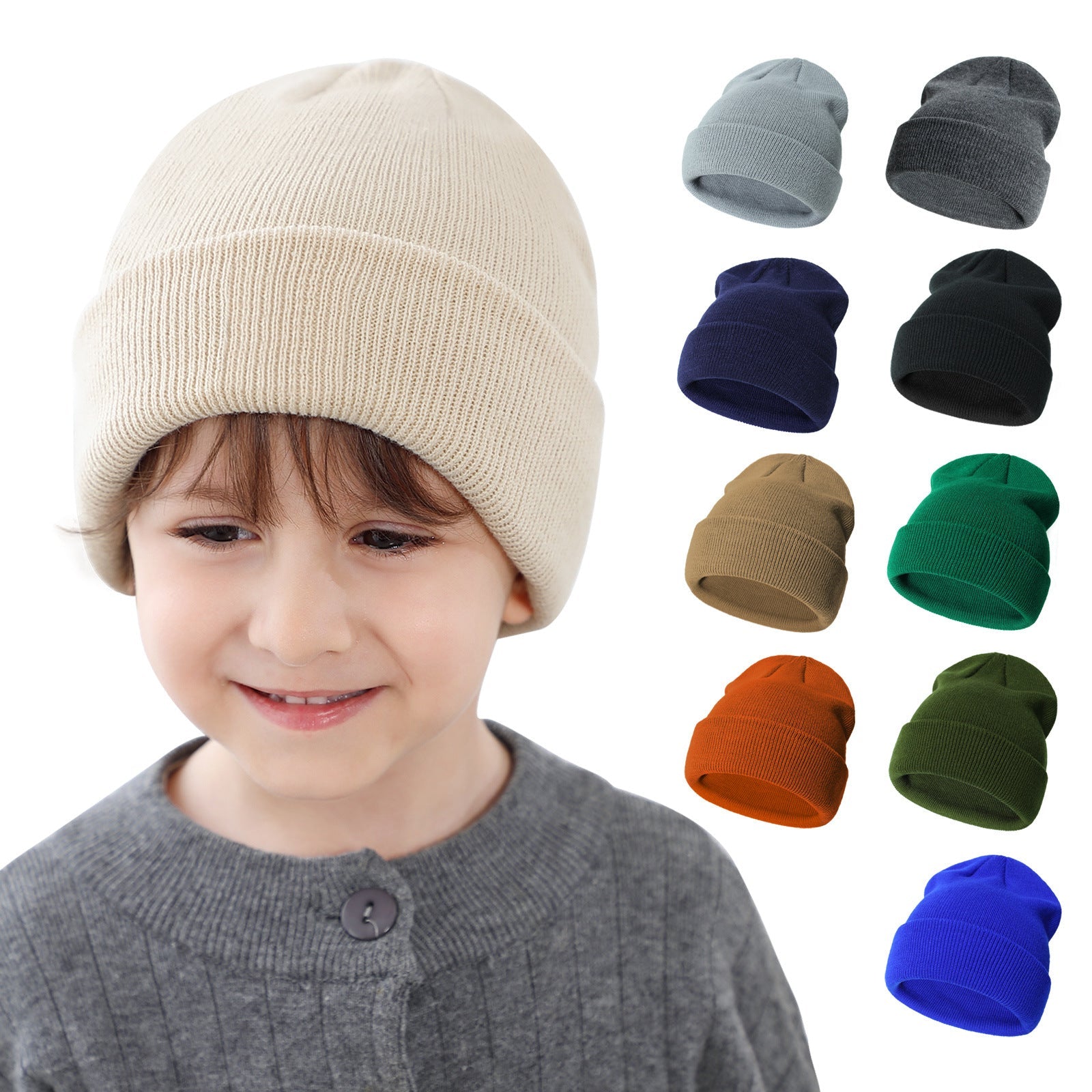 Wholesale Autumn and Winter Chilen's Wool Knitted Hats
