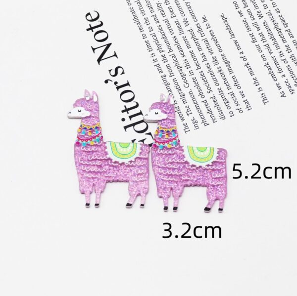 O1CN01qexsoi2FMgSsKSbSV_2209539088866-0-cib Wholesale Creative Glitter Cute Alpaca Accessories FlatBack