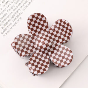 5# Plaid 7cm Flower Clamp / Independent packaging