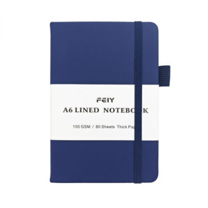 A6 / A6 dark blue 80 horizontal lines inside page