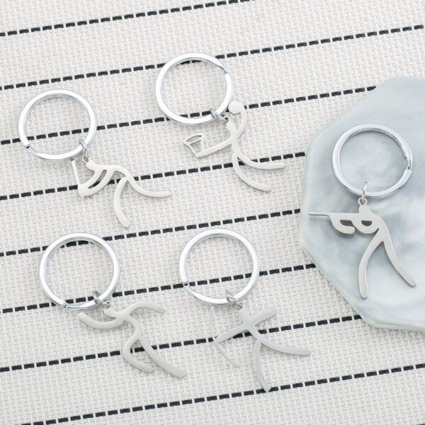 Wholesale Sports Matchman Stainless Steel Keychain