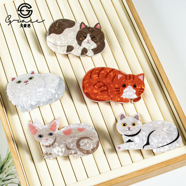 Wholesale Cat PVC Hair Clips