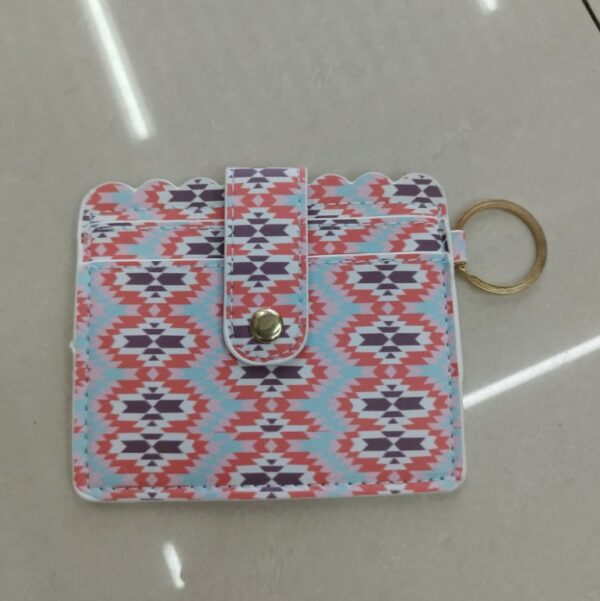 Wholesale PU Printing Card Bag Creative Key Chain