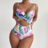 Wholesale Printed Underwire Push Up Polyester Swimwear
