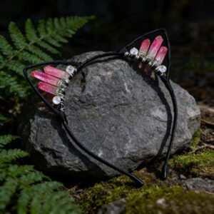 Grass Green rose red cat ears