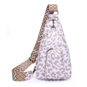 White Flower leopard print
