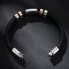 Wholesale of New Fashionable Men's Leather Alloy Bracelet