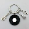 Wholesale Classic Style Vinyl Vintage Gramophone Record Dome Glass Keychain