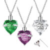 Wholesale Love Glass Bone Ash Commemorative Titanium Steel Necklace