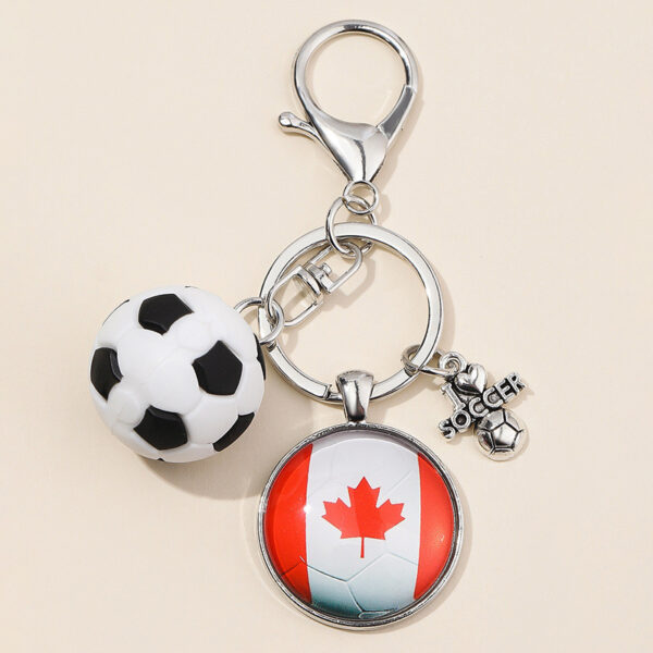 Wholesale Metal Mother's Day Father's Day Graduation Season Football Keychain