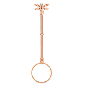 Rose gold dragonfly
