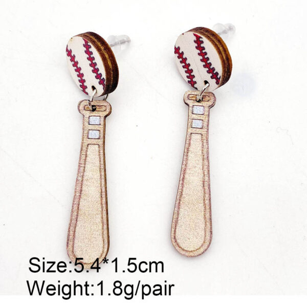 O1CN01qp3gZ626rWTp447YN_2209785017715-0-cib Wholesale Baseball Softball Wooden Earrings