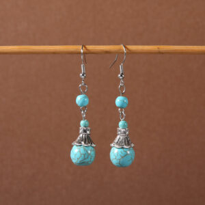 28-antique turquoise earrings