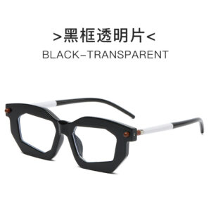 Black frame transparent sheet