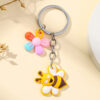 Wholesale Silicone Little Bee Keychain
