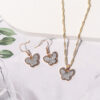 Wholesale 2pcs/pack European and American Fashion Butterfly Set Jewelry
