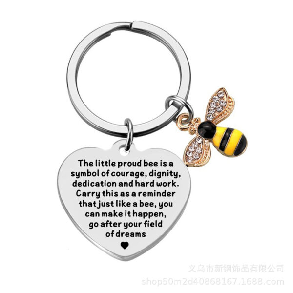 Wholesale Teacher's Day Stainless Steel Keychain Thanksgiving