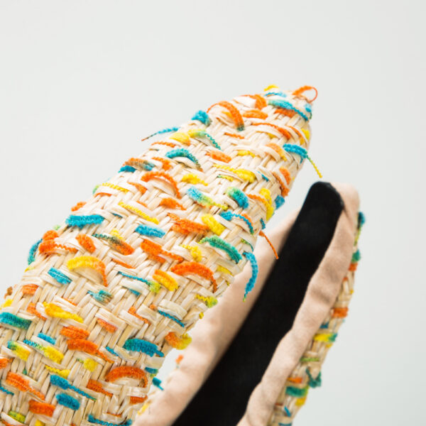 Wholesale Wide Border Braided Flower Fabric Twist Headband