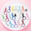 Wholesale Metal DIY Color Painted Keychain Accessories