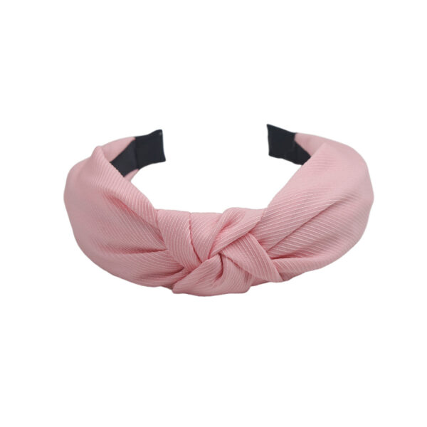 Wholesale Solid Color Knotted Fabric Wide Edge Headband