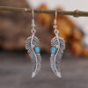 O1CN01qtb2nB1qyMWhr4GOb_2206372095564-0-cib Wholesale Vintage Turquoise Feather Alloy Earrings