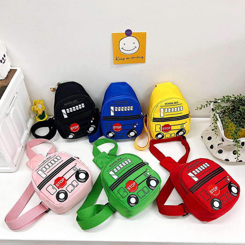 Wholesale Oxford Fabric Car Print Kids Messenger Bag