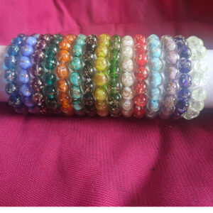 Wholesale Luminous Golden Sand Glass Loose Beads 10MM Bracelet