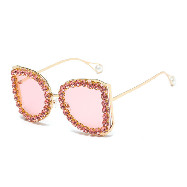 O1CN01qvAXIQ1LDsJFnD94x_2207131381266-0-cib Wholesale Square Frame Diamond and Pearl Temple PC Sunglasses
