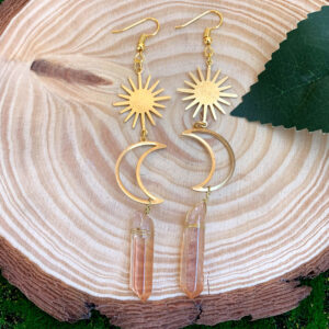 Sun + Moon + Champagne crystal