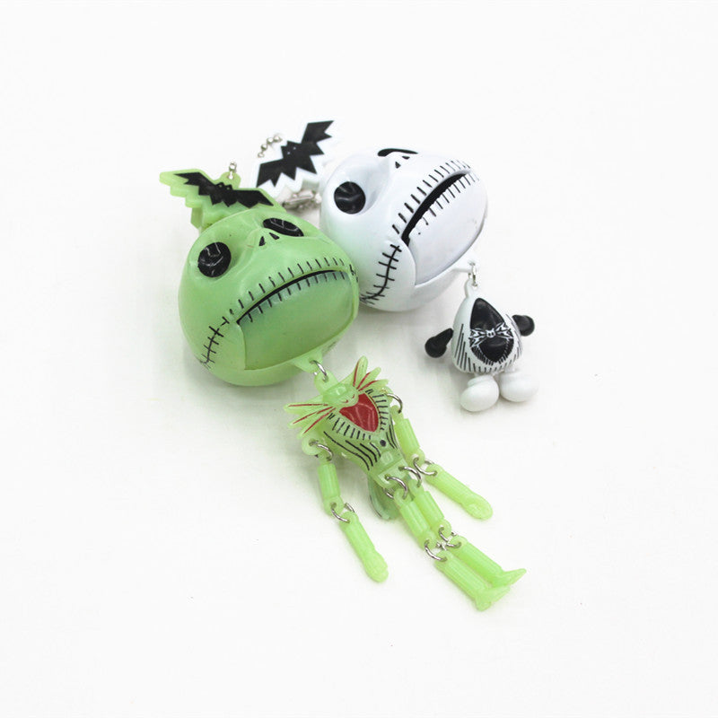 Wholesale Pull Line Skull Ghost Festival Small Skeleton Modified Benzene Keychains
