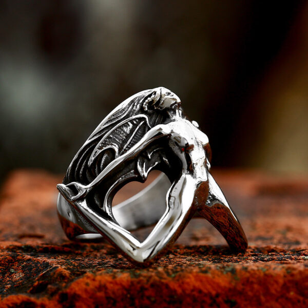 Wholesale Gothic Style Titanium Steel Ring