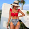 Wholesale Printing High-waisted Polyester Swimwear