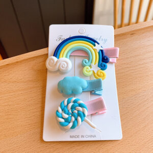 14# blue hairpin 3 piece set (with card)