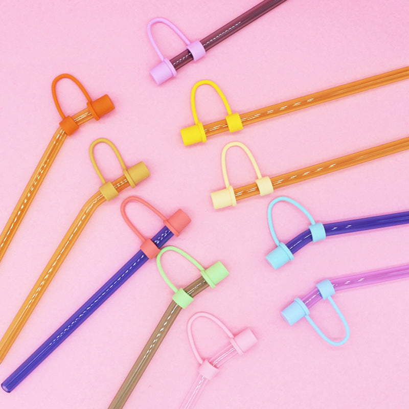 Wholesale 10mm Silicone Straw Cap Dustproof Plug