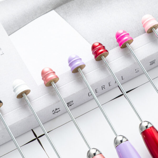 O1CN01r1MdWZ1cHOrmZV4Tl_933993575-0-cib-1 Wholesale 11.9cm Beadable Pens Portable Mini Pen Metal Pen DIY Keychain Bar