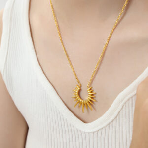 P1544-gold necklace -43+5cm
