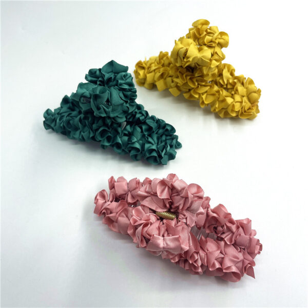 O1CN01r1oW4c1TgHjN8wD6h_2208032472411-0-cib Wholesale Lace Candy Color Claw Clip Large Shark Clip Plastic Hair Clip Pastoral Style Hair Claw