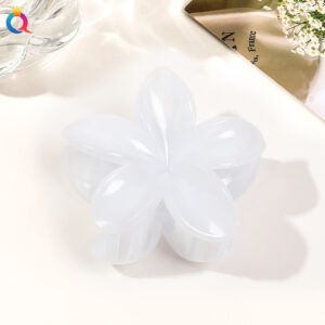 8cm plumeria-jelly milk white / Qiyue factory direct sales