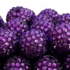 O1CN01r2pRmP1QErIdA1WjI_2201245431945-0-cib Wholesale 20MM Resin Plated Deep Purple Diamond Balls