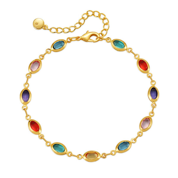 Wholesale Exotic Colorful Acrylic Gold Plated Bracelets