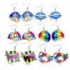 Wholesale Rainbow Mouth Acrylic Earrings