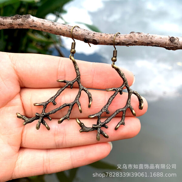 Wholesale Dendritic Alloy Earrings