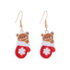 O1CN01r6Yuj51G1traOybur_2024060563-0-cib Wholesale Cartoon Santa Claus Snowman Bells Snowflake Christmas Earrings