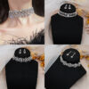 Wholesale Full Diamond Flower Shiny Necklaces