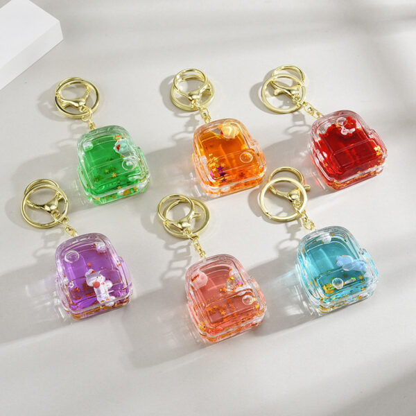 O1CN01r7YYQL1JM02Xrptq8_2200601031013-0-cib Wholesale Mini School Bag Cute Bunny Into Oil Quicksand Acrylic Keychains