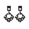 Wholesale Polka Dot Geometric S925 Silver Pin Acrylic Earrings