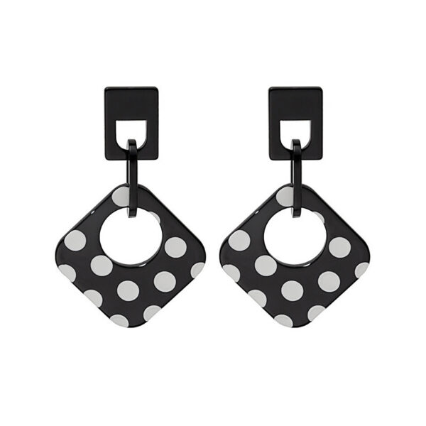 Wholesale Polka Dot Geometric S925 Silver Pin Acrylic Earrings