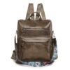 Wholesale Retro PU Large Capacity Travel Backpacks