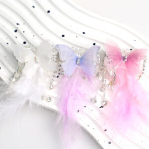 Wholesale Yarn Butterfly Feather Accessories Accessories Hair Jewelry Bag Pendant Accessories
