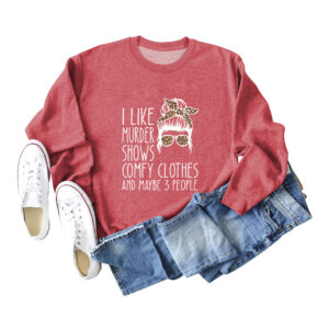 Red sweater (white color picture) / S